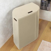 Koh-I-Noor Wäschekorb mit Koh-I-Noor Wäschekorb mit innensack VELA 48,5x61x32, cremefarben, 2464CR