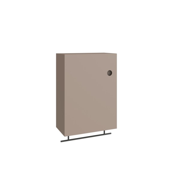 VitrA Plural Oberschrank mit Handtuchhalter mit 1 Tür 40 x 21 x 55 cm (BxTxH) Taupe Matt,80488