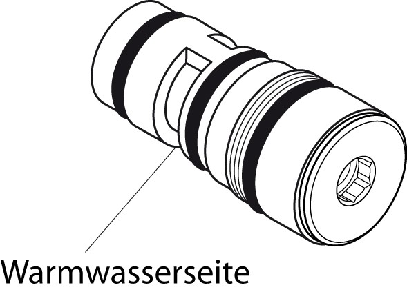 Ideal Standard Ventil komplett, Heißwasser f.A1500NU