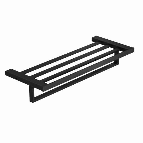 Kludi VELA C Handtuchablage mit Badetuchhalter mattschwarz, 3198939