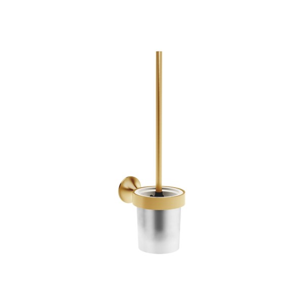 Dornbracht Toiletten-Bürstengarnitur , Wandmodell VAIA 83900809 Messing gebürstet (23kt Gold)