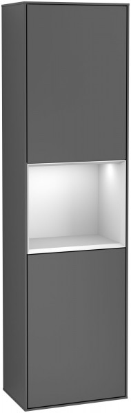 Villeroy & Boch Hochschrank Finion F46 418x1516x270mm mit Beleuchtung FK/RE/AP: HJ/GK/-
