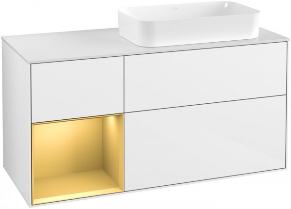 Villeroy & Boch Waschtischunterschrank Finion F68 1200x603x501mm WT rechts, F681HFGF