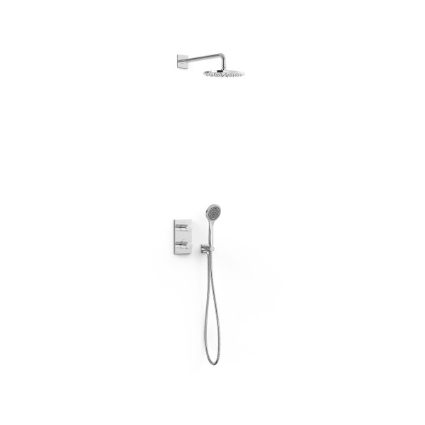 Tres 2 Wege Thermostatarmatur Set Therm box für die Dusche , 21635004