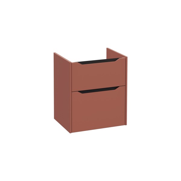 VitrA New Integra Square Waschtischunterschrank mit 2 Vollauszügen 56 x 45 x 65 cm Matt,80241