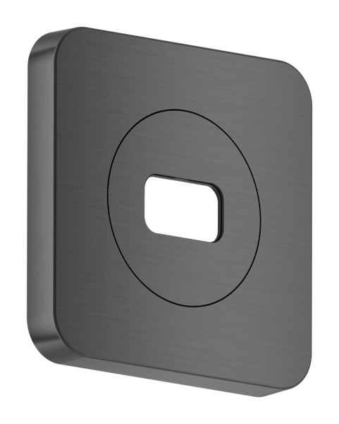 Hansgrohe AXOR ShowerSphere Rosette 120/120 softsquare, Brushed Black Chrome, 39769340