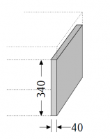 Sanipa Konsolenplatte Sanipa Konsolenplatte vertikal WT38114, Pinie-Grau