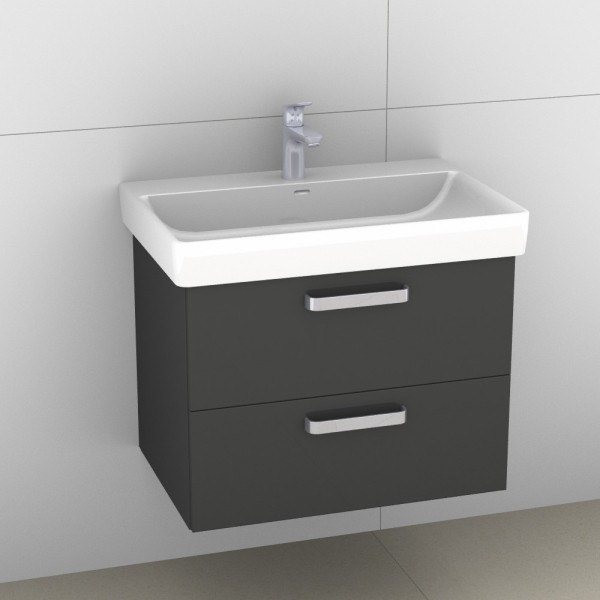 Artiqua 415 Waschtischunterschrank für Pro S 810967 Anthrazit Glanz, 415-WU2L-L56-7065-51