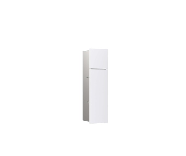 emco WC-Modul asis pure mit Glasfront Türanschlag rechts, Unterputz, 600 mm, alpinweiß matt, 9755284
