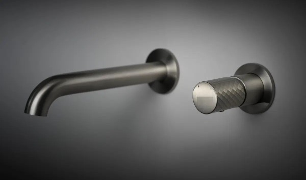 Neuesbad Serie 600 Hexa Unterputz Waschtischarmatur, edelstahl gebürstet