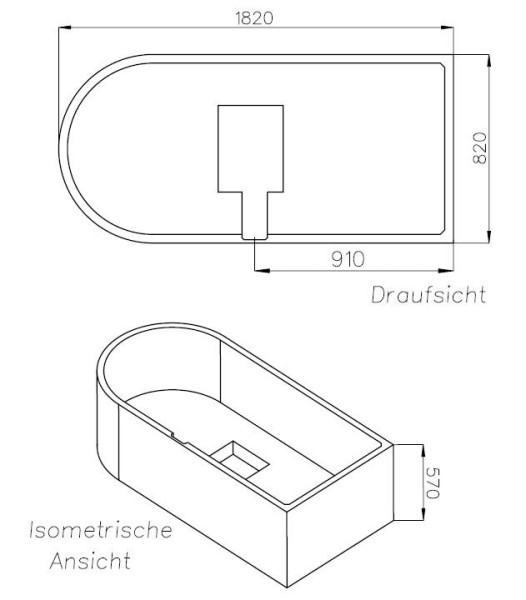 Neuesbad Wannenträger für Bette Starlet 2 185x85 oval