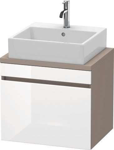 Duravit DuraStyle Konsolenwaschtischunterbau wandhängend Weiß & Basalt Hochglanz & Matt 600x478x512