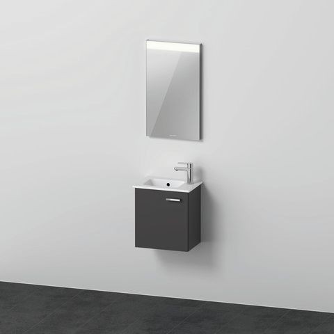 Duravit XBase Möbelwaschtisch mit Waschtischunterbau und Spiegel 400x288x2000 mm - XB0065L4949