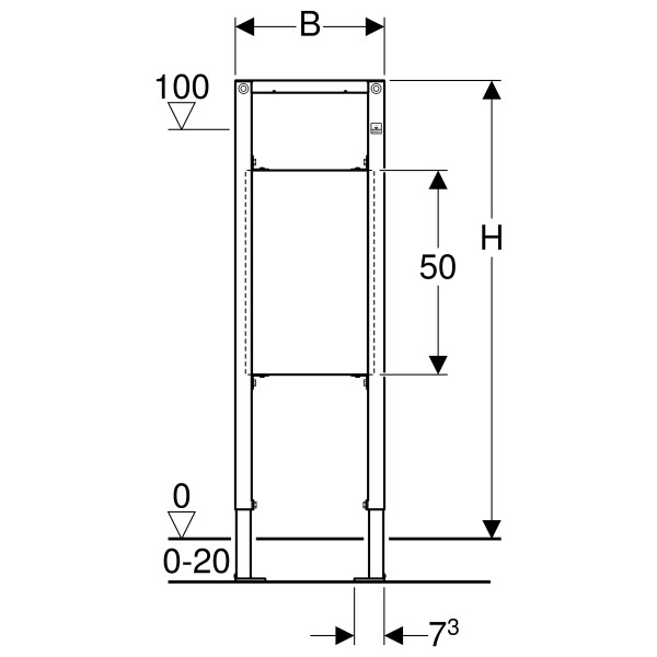 Geberit Duofix Stütz und Haltegriffe 112 cm Barrierefrei