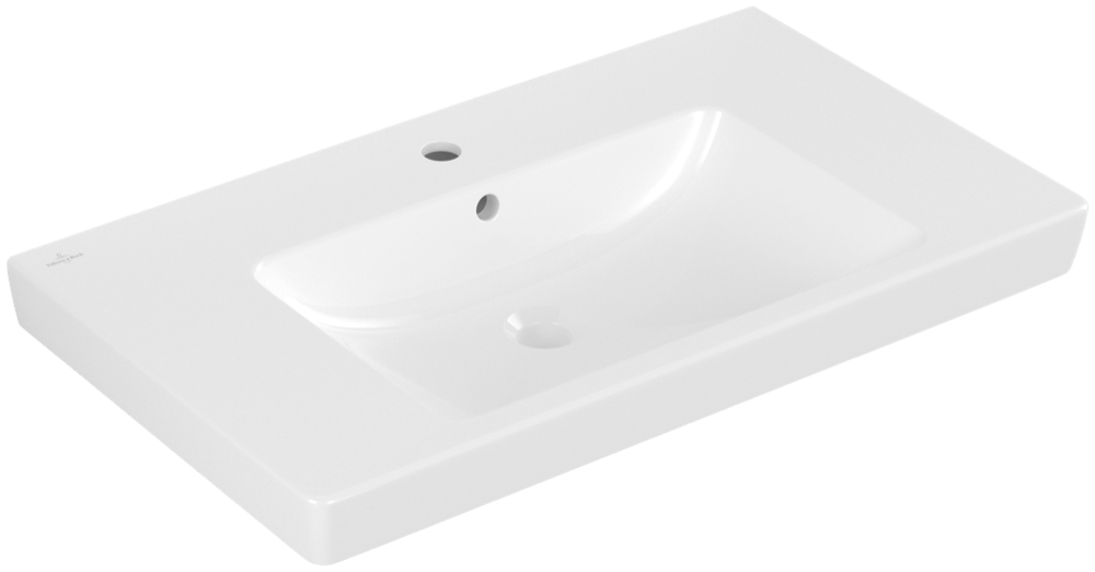 Villeroy & Boch Schrankwaschtisch Subway, B:800, T:470 mm, 71758001, weiss 71758001