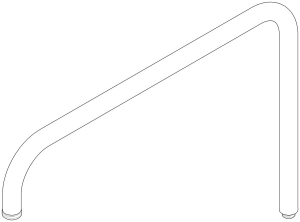 Dornbracht Auslauf Ersatzteile 04282210120 447,5 x 30 x 297 mm Weiß matt