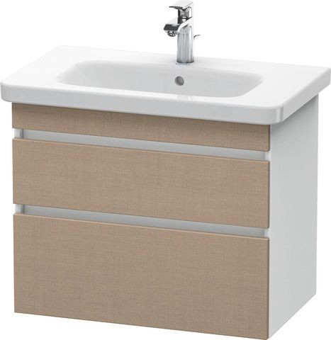 Duravit DuraStyle Waschtischunterbau wandhängend Leinen & Weiß Matt 730x448x610 mm - DS648107518