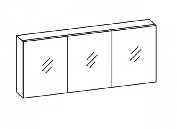 Artiqua Spiegelschrank , Weiß Glanz, 070-SET-2-16-68