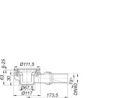 Preview: Dallmer Duschwannenablauf Preview: Dallmer Duschwannenablauf ORIO 60 Select, Edelstahl matt, DN 40, 161338