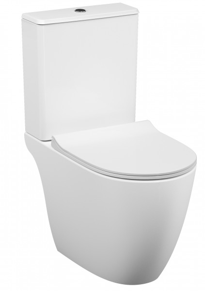 Vitra Sento T-WC-Kombination VitrAflush 2.0, Open Back, Weiß, 5988B003-0075