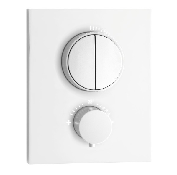 Herzbach DEEP WHITE PUSH Thermostat Unterputz, 23.803050.2.07