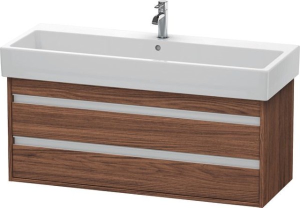 Duravit Ketho Waschtischunterbau wandhängend Nussbaum dunkel Matt 1150x440x480 mm - KT663902121