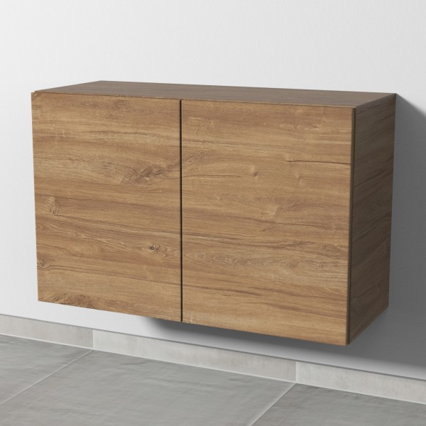 Sanipa 4balance Anbauschrank mit 2 Türen, Eiche-Kansas, DL13059