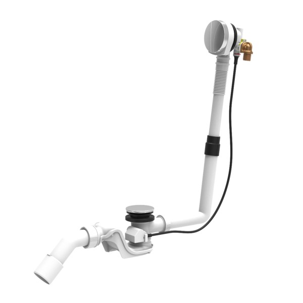 LAUFEN Ab- und Überlaufgarnitur mit Wannenzulauffunktion chrom, H2951430040001