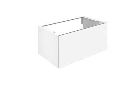 Keuco Waschtischunterschrank X-Line, 1 Frt-Auszug weiß/Glas weiß, 800x400x490mm, 33161300000
