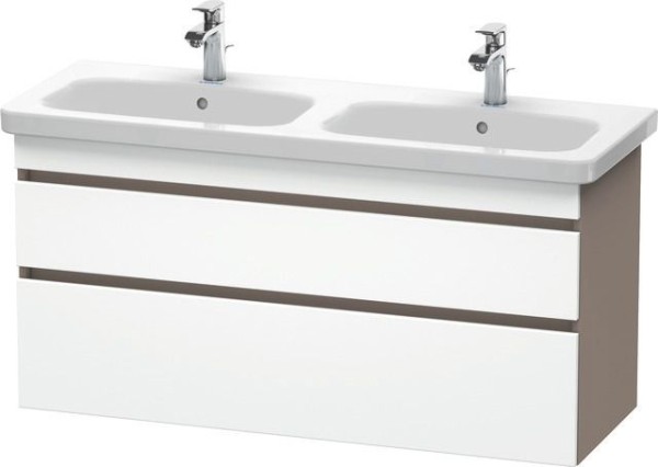 Duravit DuraStyle Waschtischunterbau wandhängend Weiß & Basalt Matt 1230x448x610 mm - DS649801843
