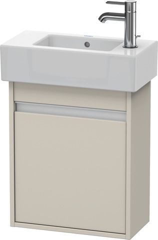Duravit Ketho Waschtischunterbau wandhängend Taupe Matt 450x225x550 mm - KT6629L9191