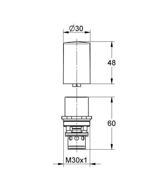 EICHELBERG Unterputz-Umstellung 440018 für UP-Einhand-Wannenbatterie chrom, 44001826