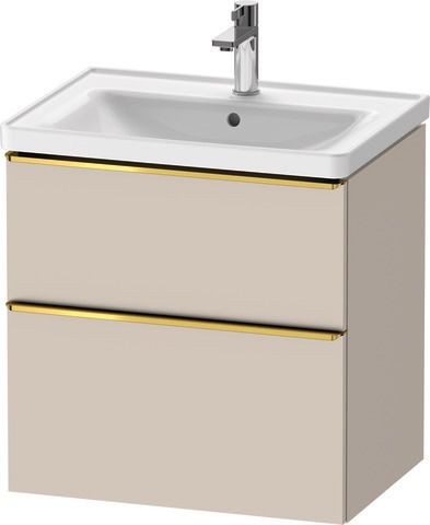 Duravit D-Neo Waschtischunterbau wandhängend Taupe Matt 634x452x625 mm - DE4354034910000