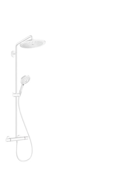 Hansgrohe Showerpipe Croma Select S 280 mit Raindance Handbrause mattweiss, 26890700
