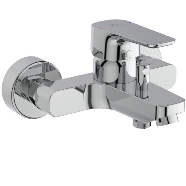 Ideal Standard Badearmatur Aufputz Ceraplan III, Ausladung 164-169mm, Chrom, B0718AA