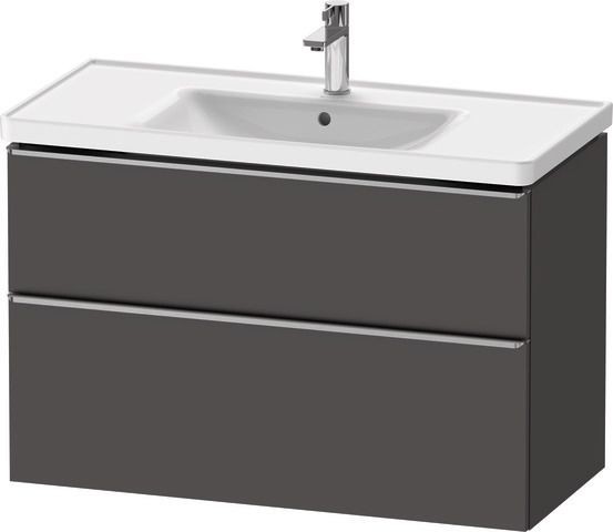 Duravit D-Neo Waschtischunterbau wandhängend Graphit Matt 984x452x625 mm - DE4356070490000