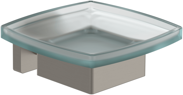 Villeroy & Boch Seifenschale Elements - Striking 120x106x45mm Brushed Nickel Matt