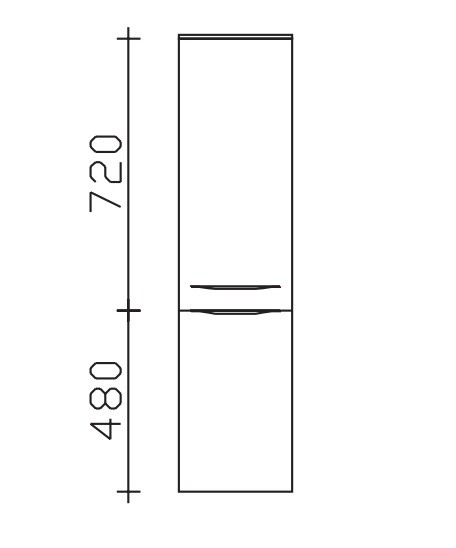 Pelipal Serie 6025 Midischrank 6025-MS30-01-17, B:300, H:1210, T:170mm