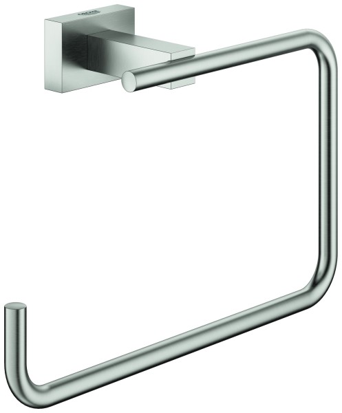 GROHE Handtuchring Essentials Cube 40510_1 Metall supersteel, 40510DC1