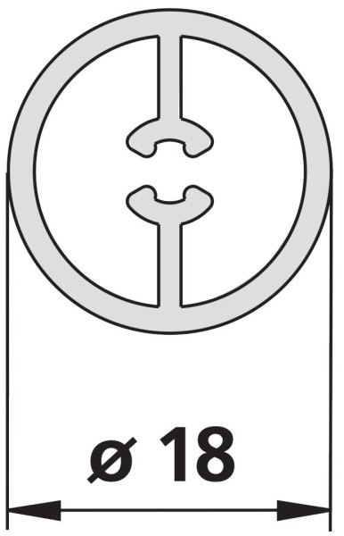 Kermi Rohr Pega RRVR1, 0700, silber hochglanz, ZDRRVR1PE070VK