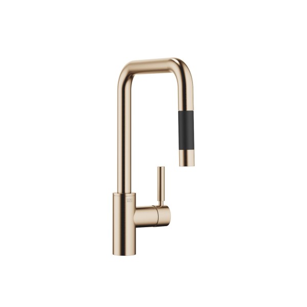 Dornbracht Einhebelmischer Pull-down mit Brausefunktion META SQUARE 33870861 Champagne gebürstet (22