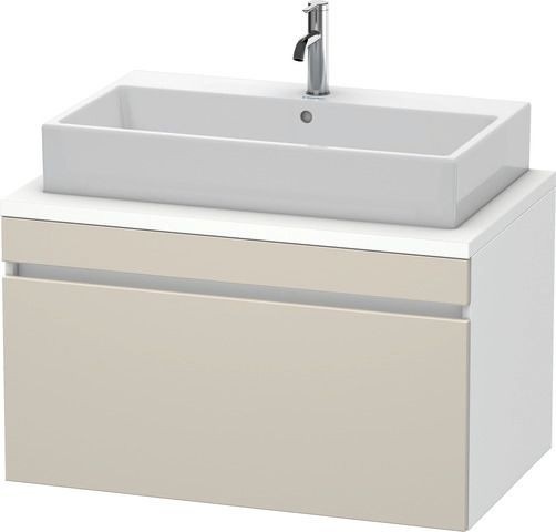 Duravit DuraStyle Konsolenwaschtischunterbau wandhängend Taupe & Weiß Matt 900x548x512 mm - DS531309