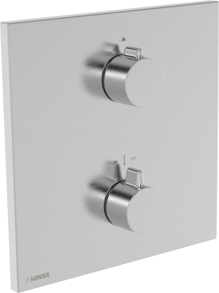 Hansa Sichtteil f. einen Abgang, HANSAEASYMIX 8871 Rosette eckig Stahl, 8871906280