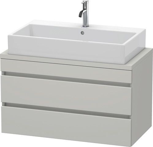 Duravit DuraStyle Konsolenwaschtischunterbau wandhängend Betongrau Matt 900x478x512 mm - DS530800707