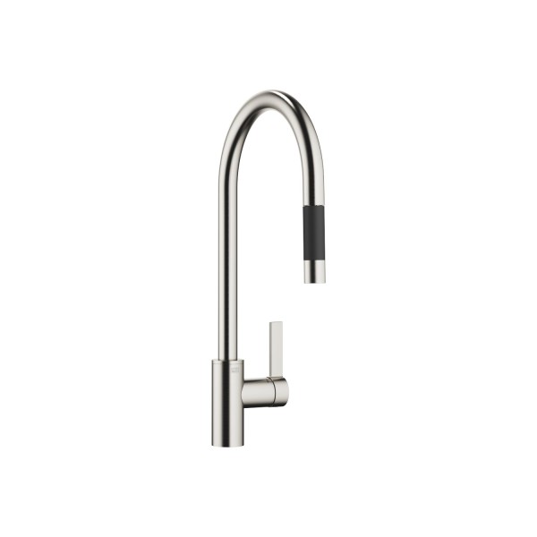 Dornbracht Einhebelmischer Pull-down mit Brausefunktion TARA ULTRA 33870875 Platin gebürstet