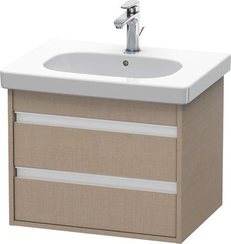 Duravit Ketho Waschtischunterbau wandhängend Leinen Matt 600x455x480 mm - KT665007575