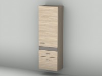 Sanipa Hochschrank Sanipa Hochschrank 2morrow MF25482R, Weiss-Hochglanz, H:1615, B:525, T:350 mm