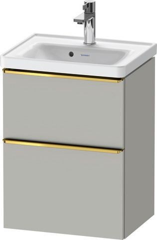 Duravit D-Neo Waschtischunterbau wandhängend Betongrau Matt 484x372x625 mm - DE4350034070000