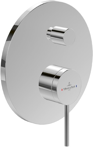 Villeroy & Boch Unterputz-Einhebel-Arm. Loop&Friends 170x170x41mm Brushed Nickel Matt