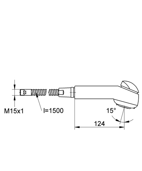 EICHELBERG Doppelstrahl-Brause 440836 für Vento Spültisch-Batterien chrom, 44083626